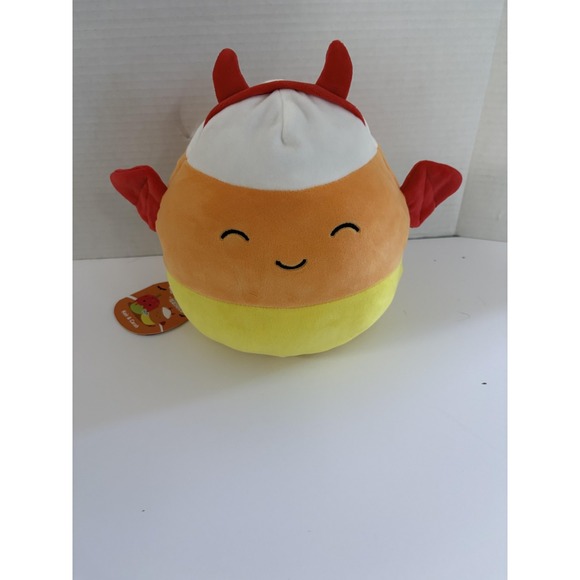 Squishmallows Other - Squishmallows FlipAMallows Keir Carah Halloween‎ Candy Corn Devil Strawberry 8"